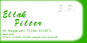ellak pilter business card